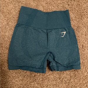 Gymshark Vital Seamless Shorts - XS - Teal Blue